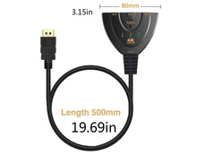 Cargar imagen en el visor de la galería, Adaptador Splitter Hdmi 4k 3x1 Selector