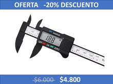 Cargar imagen en el visor de la galería, Pie De Metro Digital 0-150 Mm Fibra De Carbono