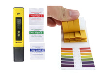 Cargar imagen en el visor de la galería, Medidor de pH + 3 soluciones +80 tiras medidoras de pH