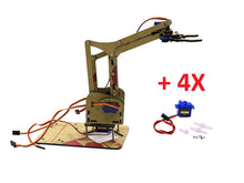 Cargar imagen en el visor de la galería, Brazo Robótico para 4 SG90 Kit 1 (4 servos incluídos)