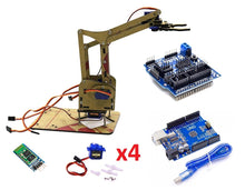 Cargar imagen en el visor de la galería, Brazo Robótico para 4 SG90 Kit 3 (4 servos incluídos)