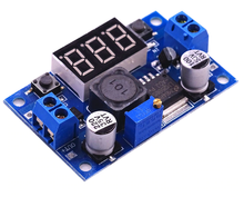 Cargar imagen en el visor de la galería, Regulador Step Down LM2596 + voltímetro (2 pulsadores)