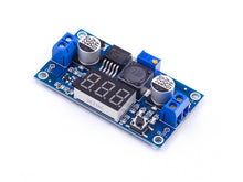 Cargar imagen en el visor de la galería, Regulador Step Down LM2596 + voltímetro (1 pulsador)