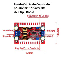 Cargar imagen en el visor de la galería, Fuente Elevador Step Up 400w Dc 15a Ajustable
