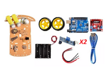 Cargar imagen en el visor de la galería, Chasis smart car 3 ruedas Kit 1 compatible con Arduino