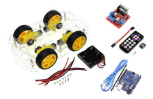 Cargar imagen en el visor de la galería, Chasis smart car 4 ruedas 4x4 Kit 1 Compatible con Arduino
