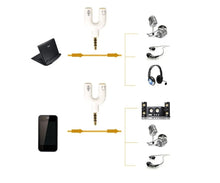 Cargar imagen en el visor de la galería, Splitter 3.5mm Adaptador Audio Separa Micrófono Audífono