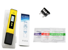 Cargar imagen en el visor de la galería, Medidor Digital Ph + 3 Soluciones Ph + Caja + Pilas
