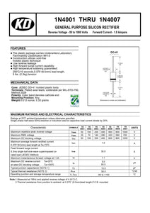 Diodo Rectificador 1N4007 1000V