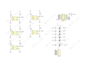 Sensor seguidor de línea TCRT5000 5 canales