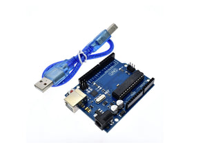 Placa desarrollo UNO R3 Atmega328p chip removible + Cable USB