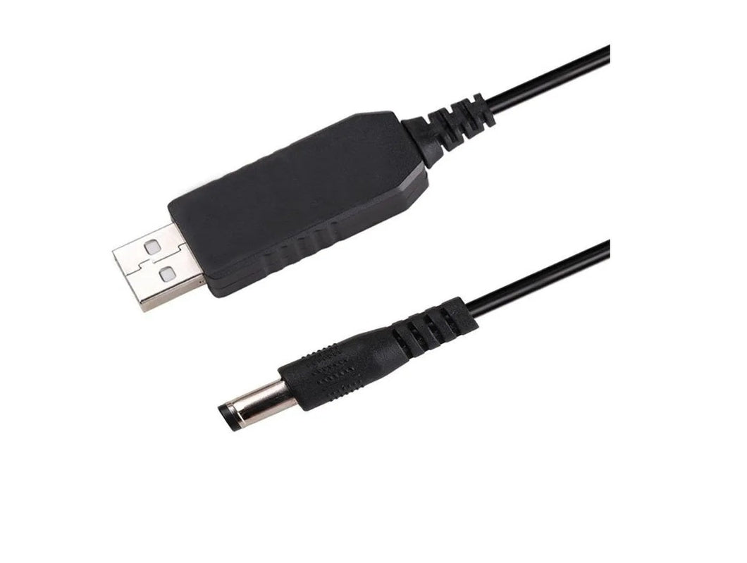 Adaptador 5V USB a 12V jack 5,5x2,1 mm