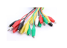 Cargar imagen en el visor de la galería, Pack 10 cables caimán 50 cm
