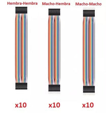 Cargar imagen en el visor de la galería, Pack 30 cables 20 cm (10 m-m + 10 h-h + 10 m-h)
