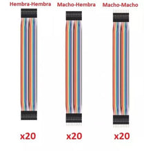 Cargar imagen en el visor de la galería, Pack 60 cables 20 cm (20 m-m + 20 h-h + 20 m-h)
