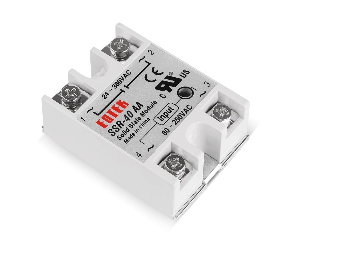 Relé Estado Sólido SSR 40AA Control AC, Salida AC