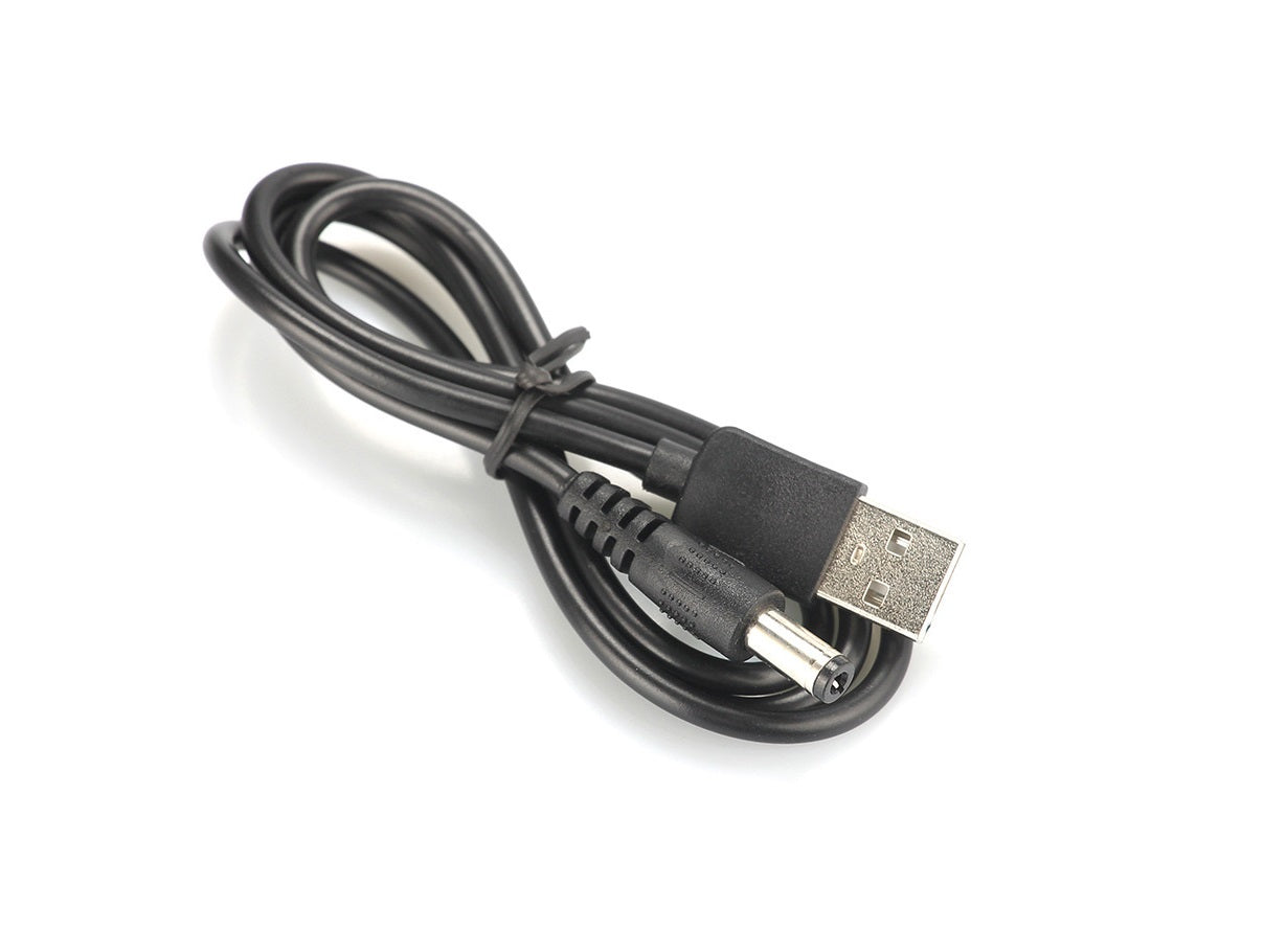 Adaptador 5V USB a 5V jack 5,5x2,1 mm