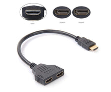 Cargar imagen en el visor de la galería, Splitter Hdmi A 2 Puertos Hdmi Hembra 1080p 1x2
