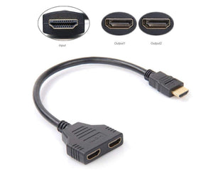 Splitter Hdmi A 2 Puertos Hdmi Hembra 1080p 1x2