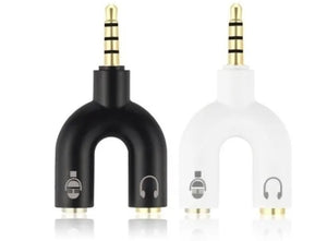 Splitter 3.5mm Adaptador Audio Separa Micrófono Audífono