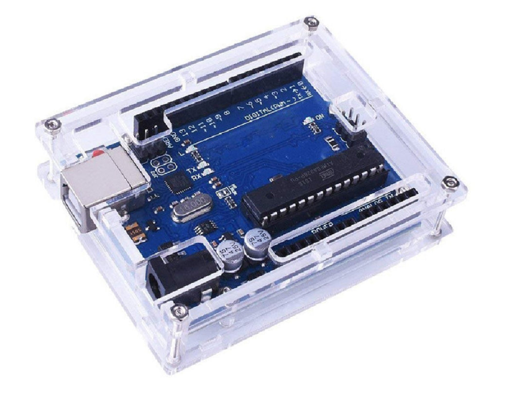 Carcasa acrílico transparente Arduino UNO y Leonardo