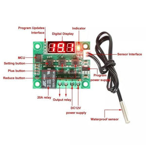 Termostato digital W1209 12V