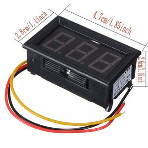 Voltímetro de panel 0 - 100V 47x28x26mm