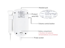 Cargar imagen en el visor de la galería, Doppler Fetal Monitor Latidos Fetales Bebés)
