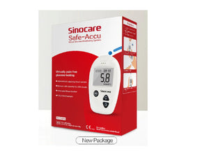 Glucómetro Sinocare + 50 Lancetas + 50 Tiras + Estuche