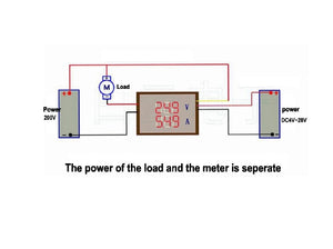 Voltímetro Amperímetro Panel 0-200V y 0-10A