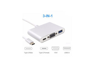 Adaptador Hub Tipo C Usb C A Vga 4k Usb 3.1 Tipo C Macbook