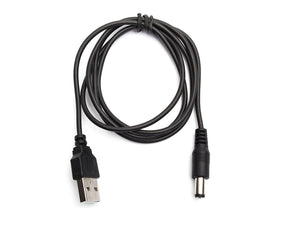 Adaptador 5V USB a 5V jack 5,5x2,1 mm