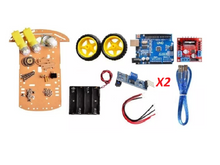 Cargar imagen en el visor de la galería, Chasis smart car 3 ruedas Kit 1 compatible con Arduino
