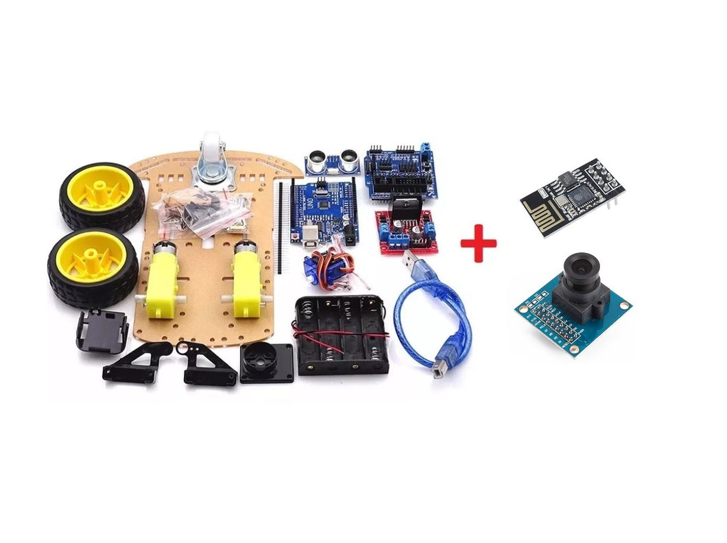 Chasis smart car 3 ruedas Kit 5 compatible con Arduino