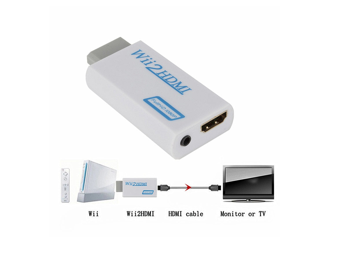 Adaptador Conversor Nintendo Wii A Hdmi + Audio 3.5mm – fselectronicscl