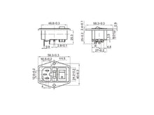 Cargar imagen en el visor de la galería, Zócalo Fuente Poder C14 Porta Fusible Interruptor
