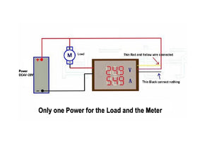 Voltímetro Amperímetro Panel 0-200V y 0-10A