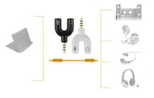 Cargar imagen en el visor de la galería, Splitter 3.5mm Adaptador Audio Separa Micrófono Audífono
