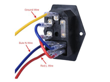 Cargar imagen en el visor de la galería, Zócalo Fuente Poder C14 Porta Fusible Interruptor
