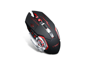 Mouse Gamer Inalámbrico Usb Recargable Led T-wolf